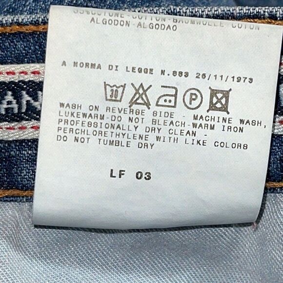 Vintage Dolce& Gabbana jeans womens size 30 Y2K straight wide legs Made in Italy - Picture 9 of 13